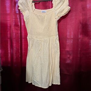 Elegant Pale Yellow Dress